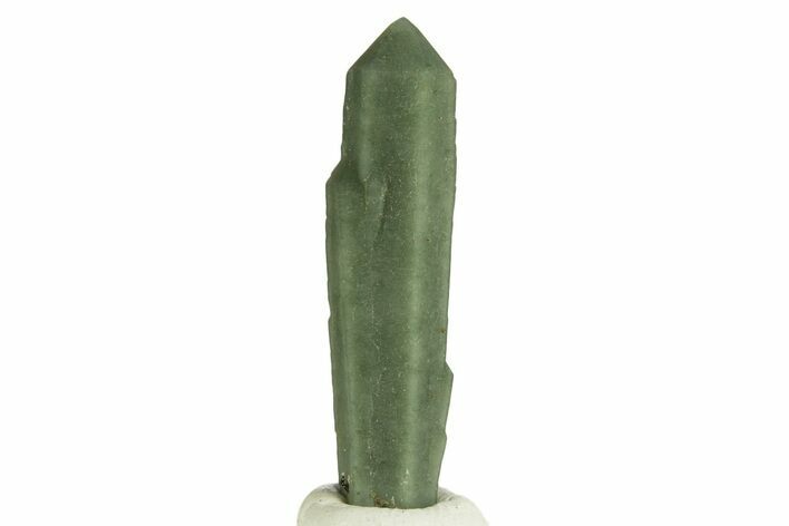 Green Hedenbergite Included Quartz Cluster - Mongolia #331901